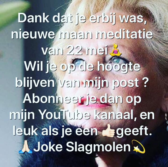 Dank dat je erbij was! Joke Slagmolen